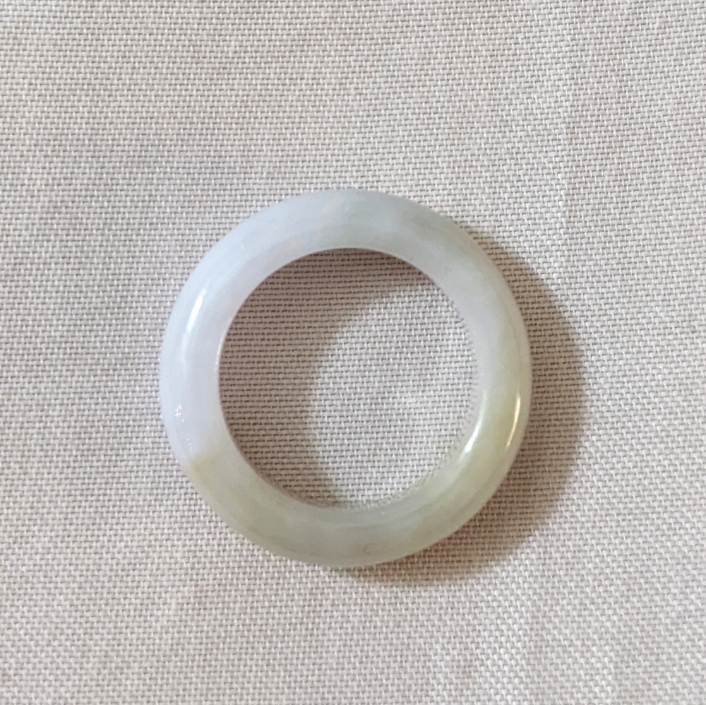 Natural Jade Ring - Size 5.5, 6.5, 7